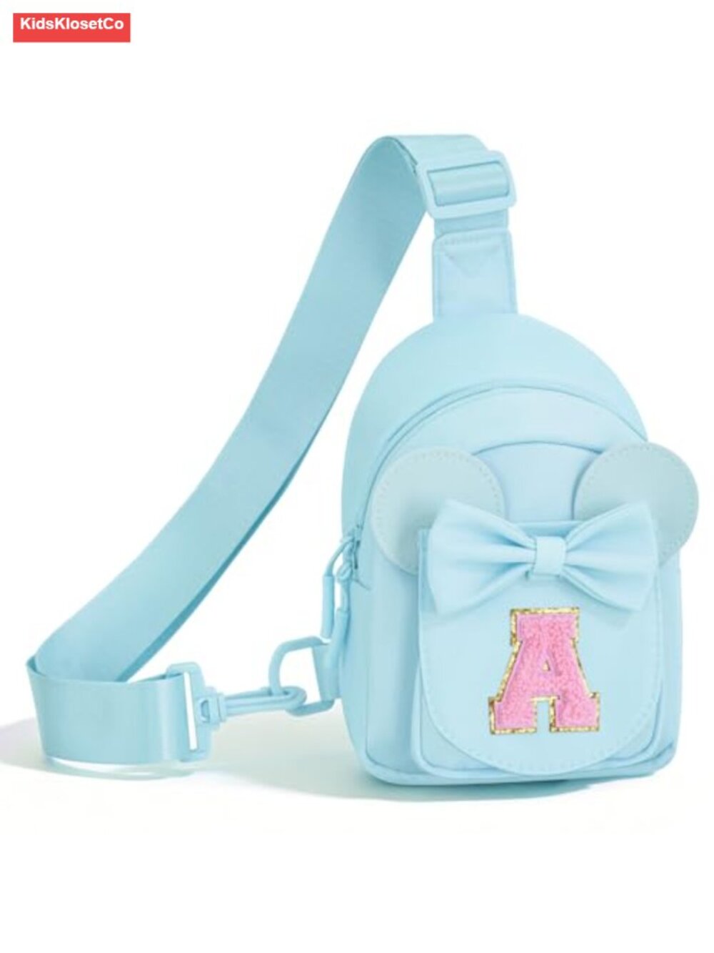 Personalized Monogram Initial Crossbody Fanny Pack - Soft Nylon, Zipper
